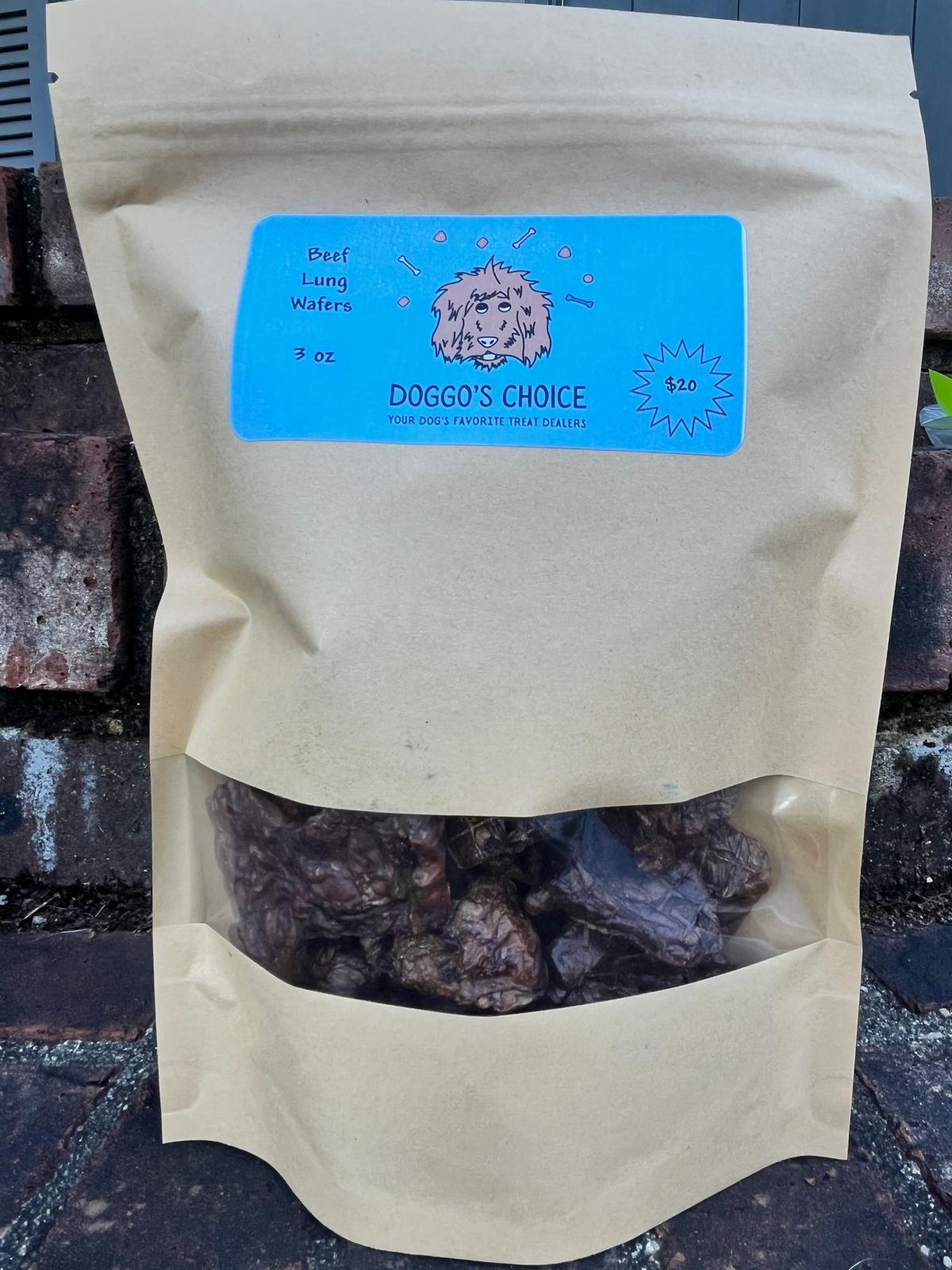 Dehydrated Beef Lung Wafers